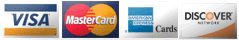 We accept credit cards